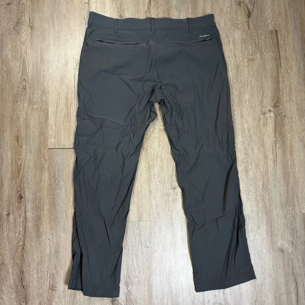 Eddie Bauer Travex Pants Gray Mens 38x30 Hiking Outdoors Nylon Straight